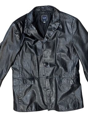 Vintage GAP Women’s Black Leather Jacket